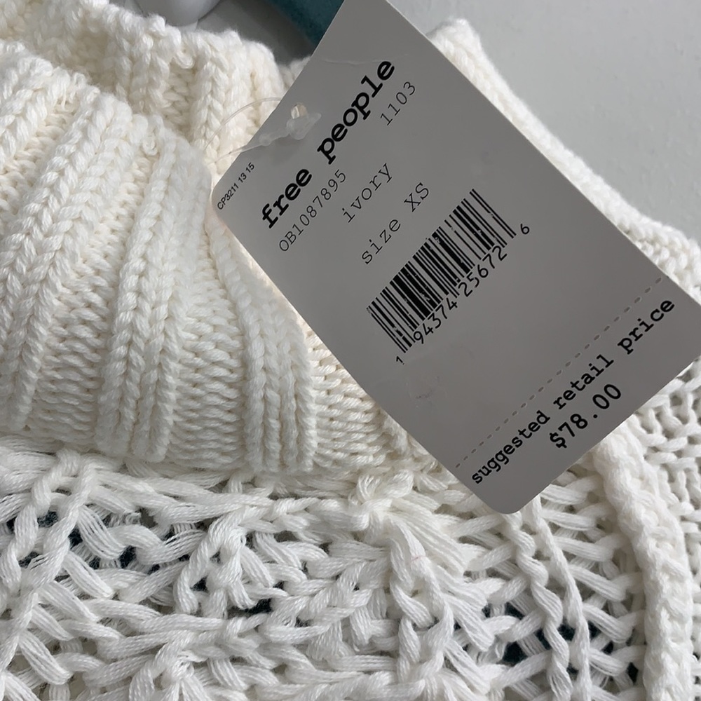 FREE PEOPLE Sweetheart Mock Neck Sweater - Picture 5 of 9